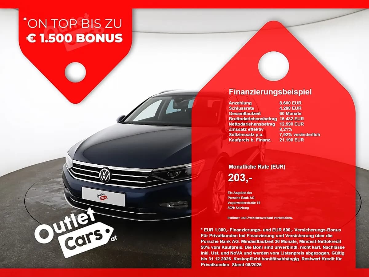 VW Passat 2021 – € 22.990, 105 223 km – Bild 1 von 27
