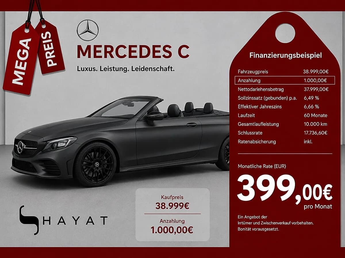 Mercedes-Benz C-Klasse 2020 – € 38.999, 38 000 km – Bild 1 von 35