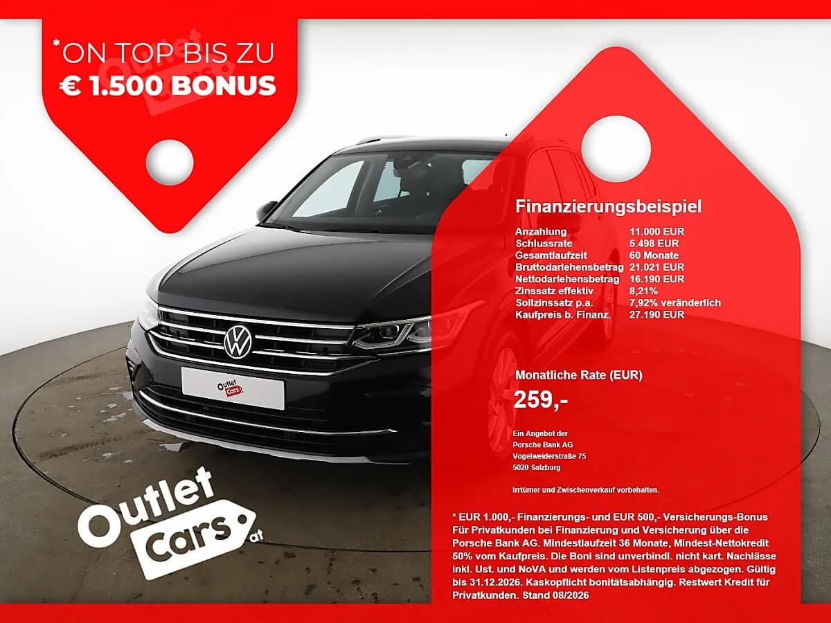 VW Tiguan 2023 – € 28.990, 68 340 km – Bild 1 von 25
