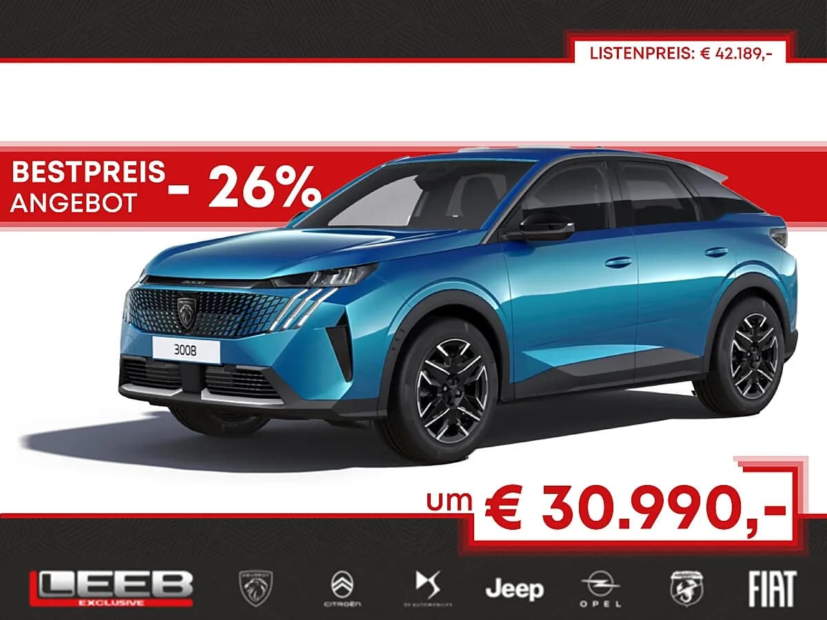 Peugeot 3008 2026 – € 30.990, 100 km – Bild 1 von 1